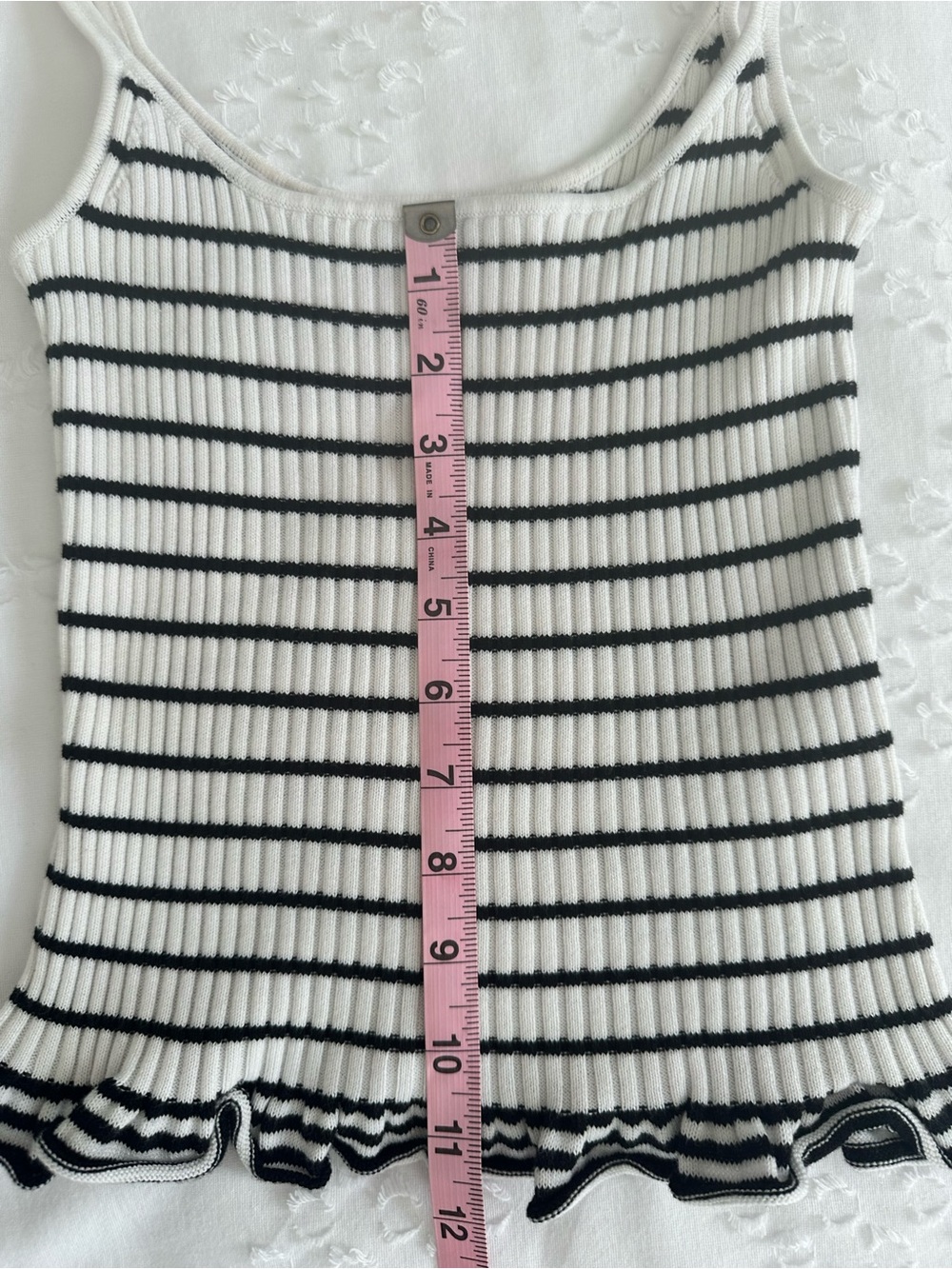 L'Academie Striped Ribbed Tank Top - Picture 5 of 8